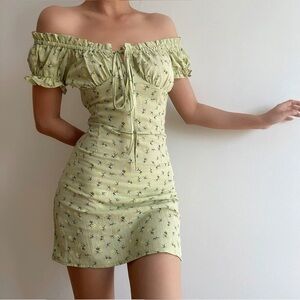 Floral Off-Shoulder Dress